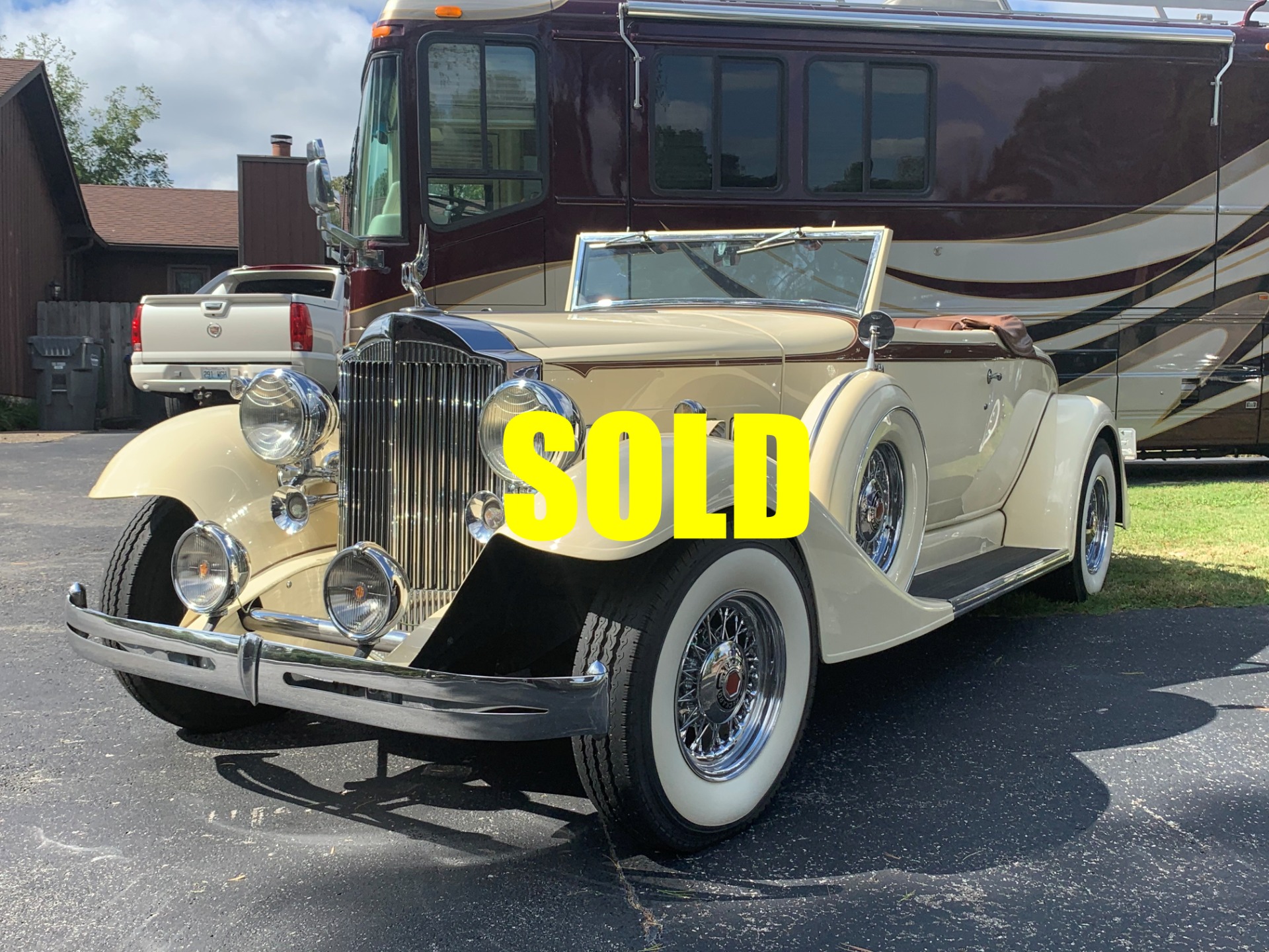Used 1933 Packard Rumble Seat Coupe Roadster