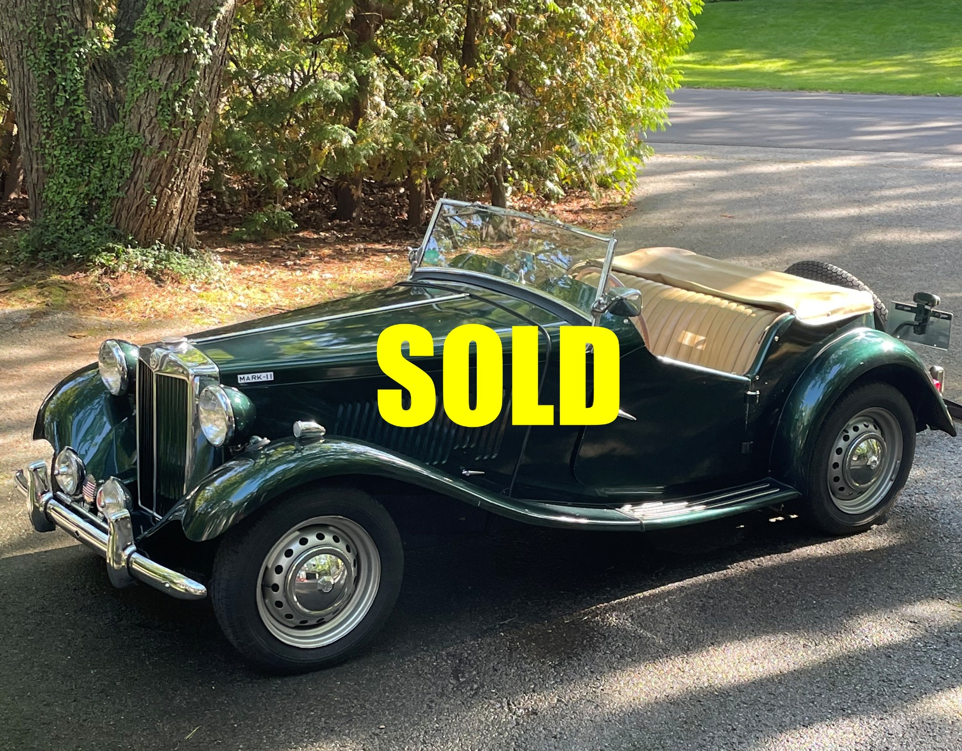 Used 1953 MGTD Mark II Competition 219 , For Sale $29500, Call Us: (704) 996-3735