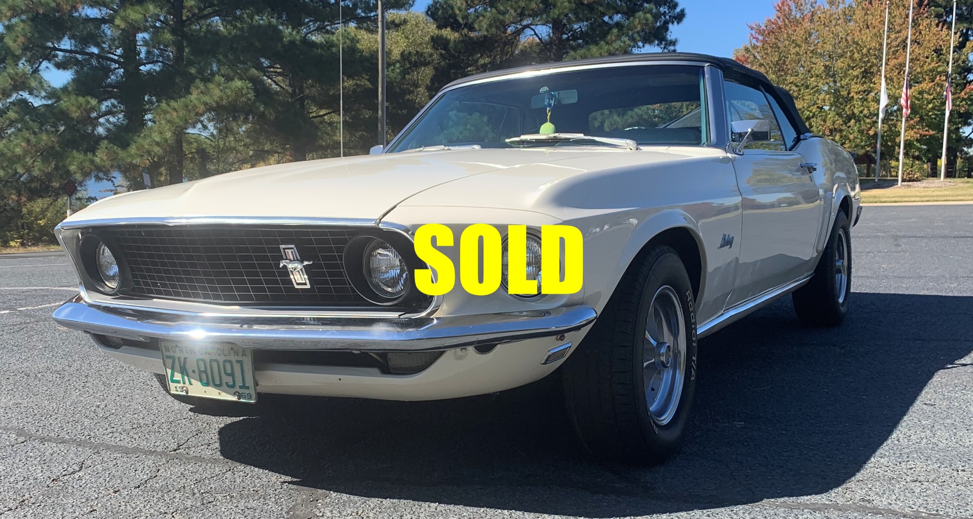 Used 1969 Ford Mustang Convertible  222 , For Sale $33500, Call Us: (704) 996-3735