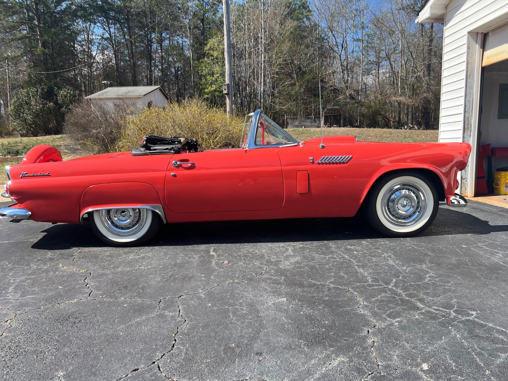 Used 1956 Ford Thunderbird Convertible 266 , For Sale $48000, Call Us: (704) 996-3735