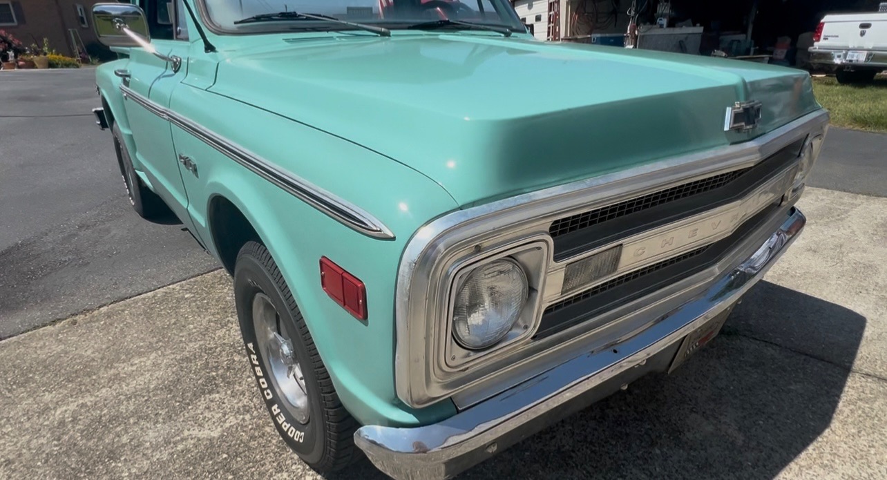 Used 1969 Chevrolet C10 Stepside Pickup Truck  286 , For Sale $19500, Call Us: (704) 996-3735